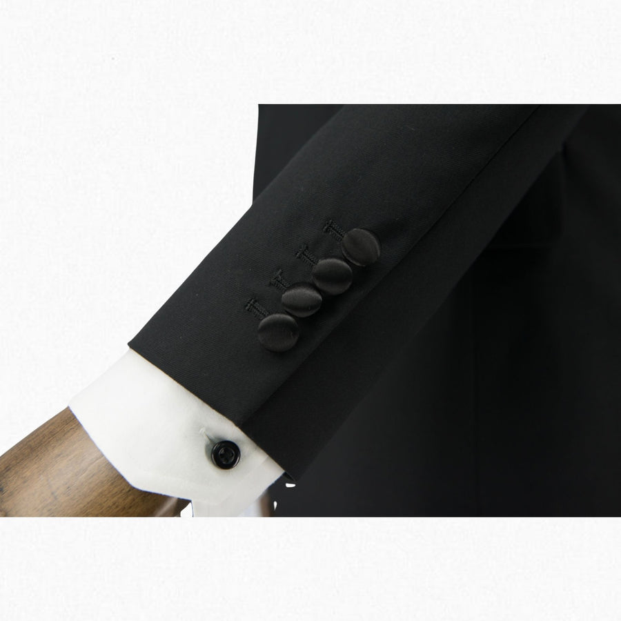 All Wool Black Tuxedo Suit