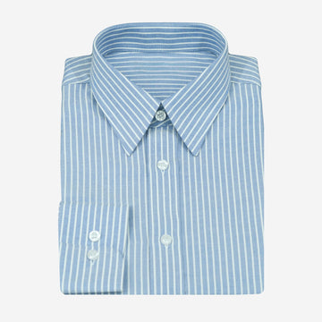Oxford Blue & White Stripe Shirt