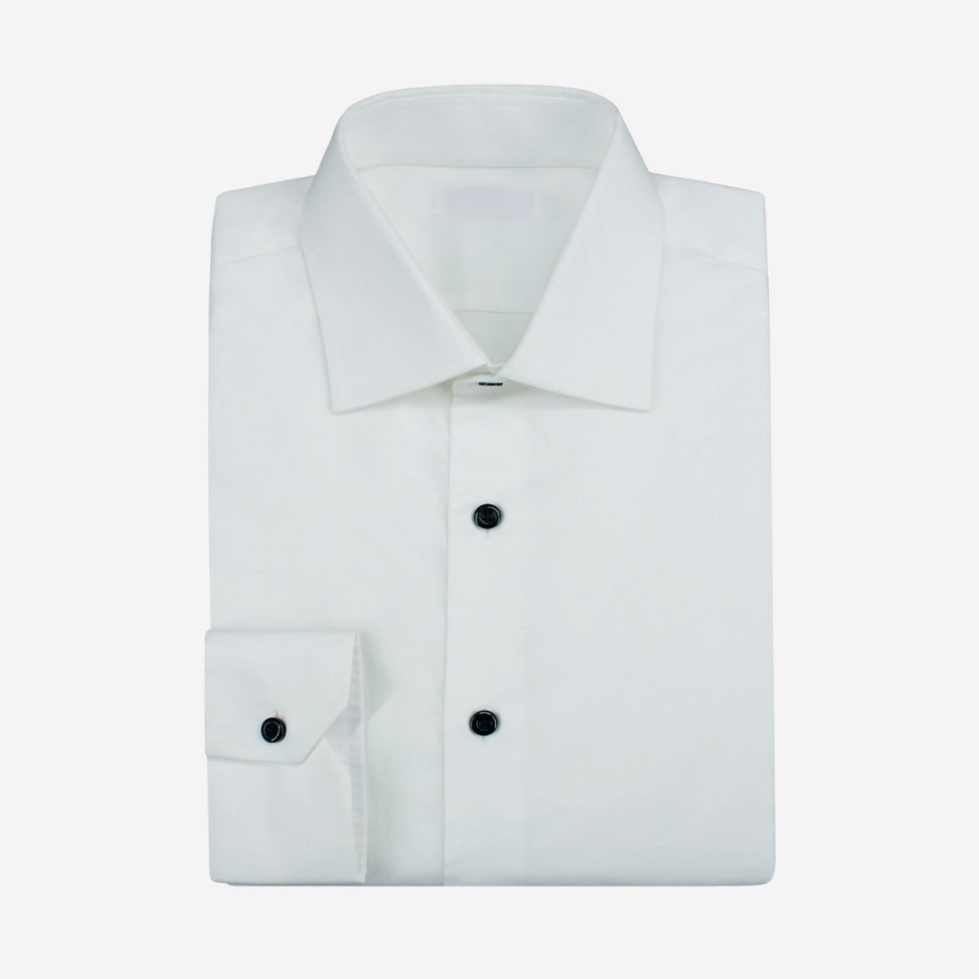 White Shirt w/ Contrast Button