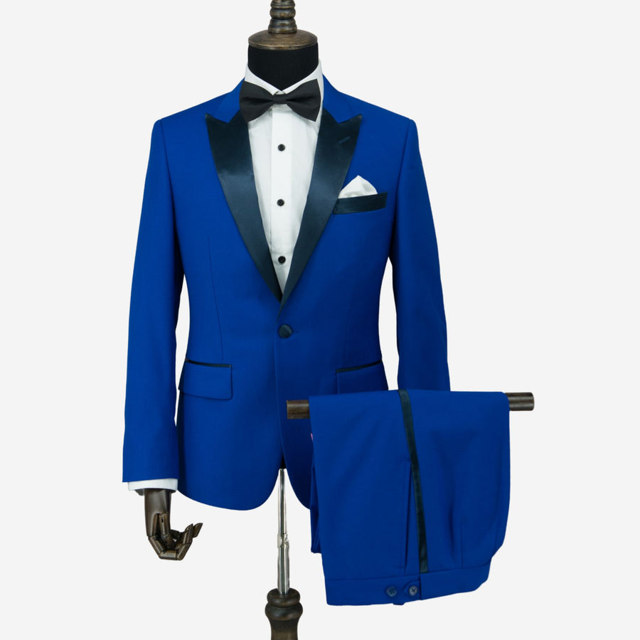 Royal Blue Peak Lapel Tuxedo