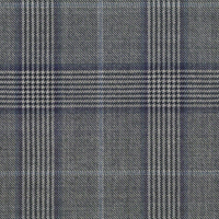 中灰色配藍色格紋