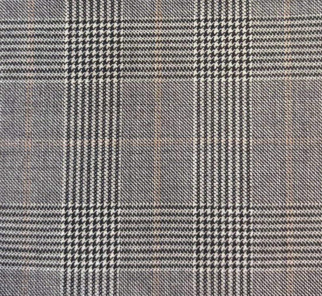 Light Grey Check W/Tan Windowpane
