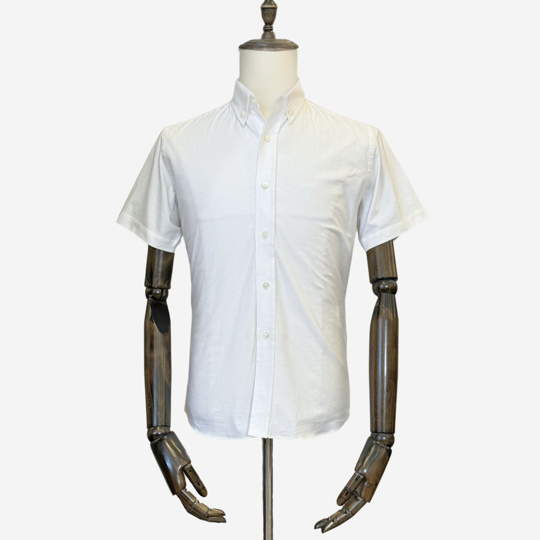 Cotton Oxford Shirt in Short Sleeves