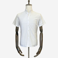 Cotton Oxford Shirt in Short Sleeves