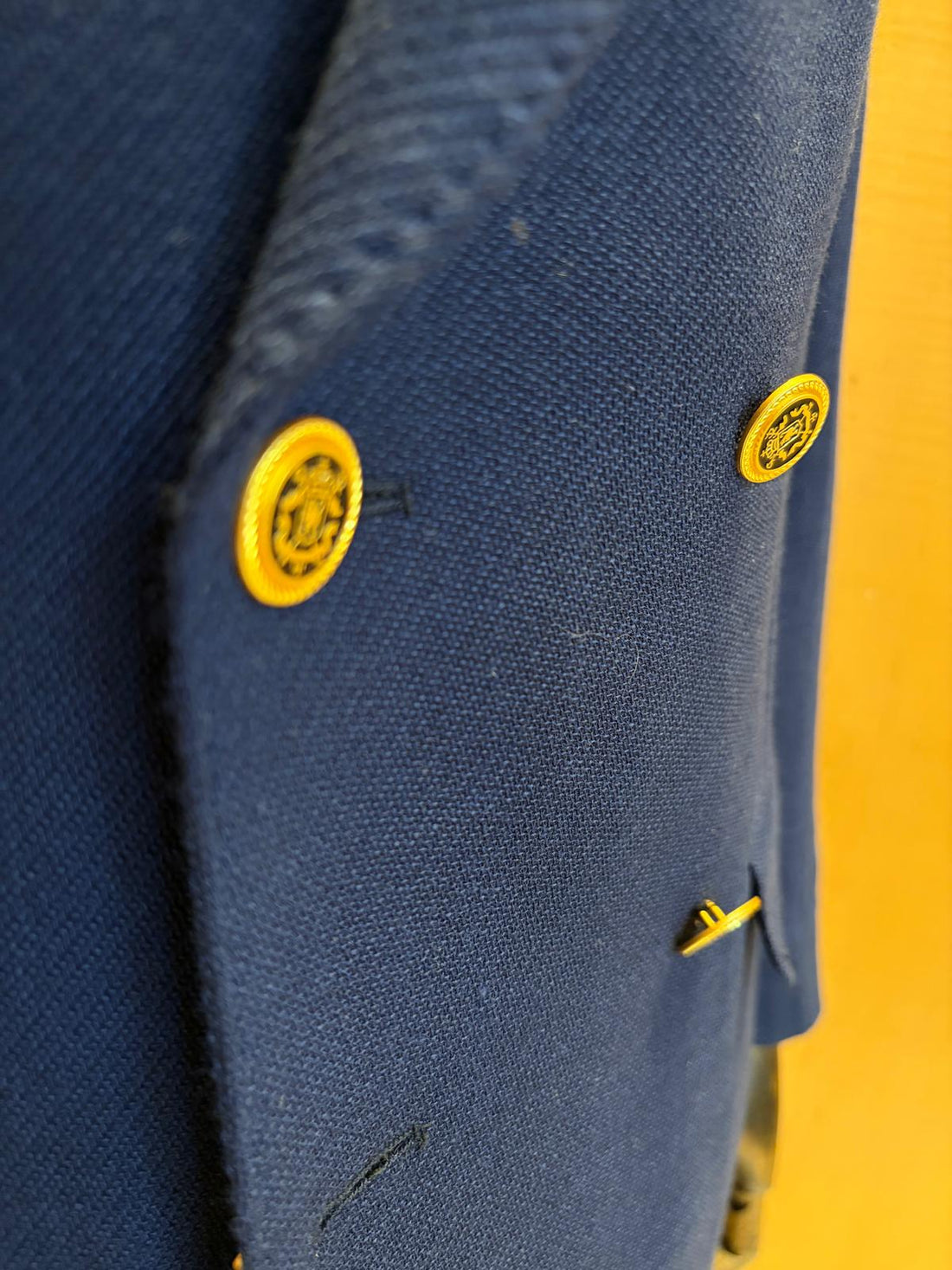 Guabello K-Easy Double Breasted Jacket with Pure Bronze Buttons