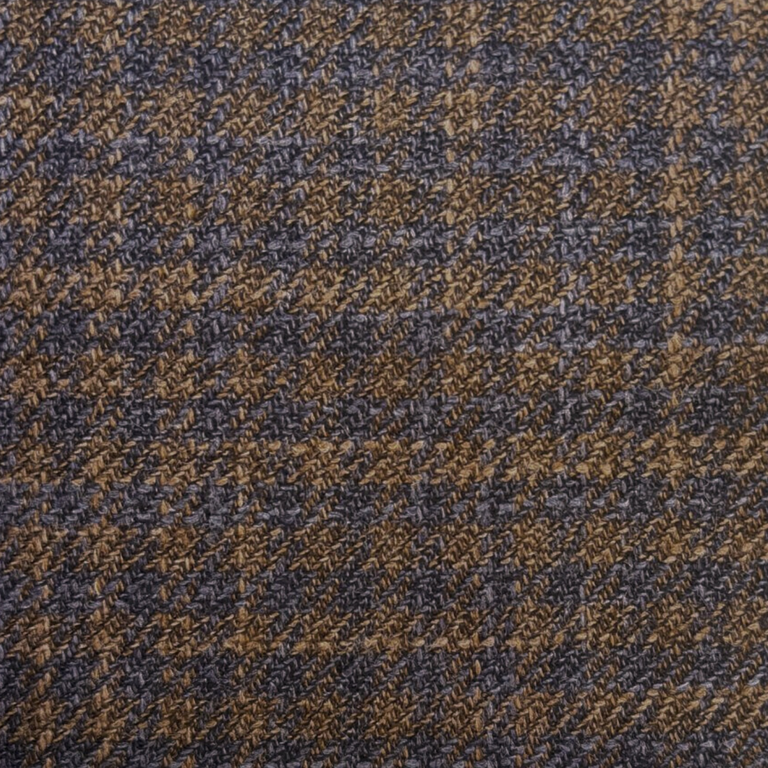 Lanificio Cerruti- Brown W/Blue Mini Check