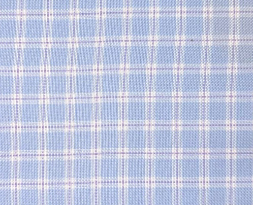 Sky Blue W/Purple Check