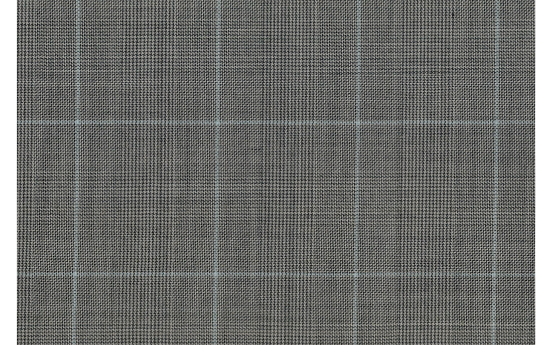 Caesar Romeo- Light Grey W/ Blue Check