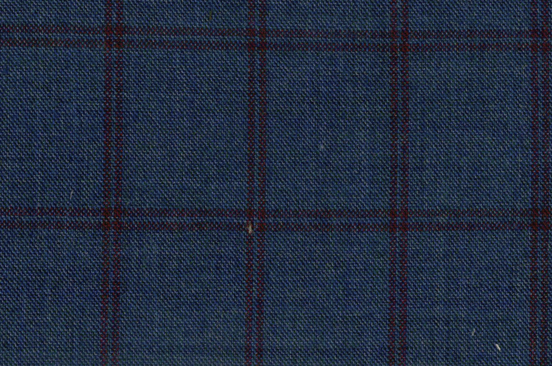 Caesar Romeo- Blue W/Cherry Windowpane