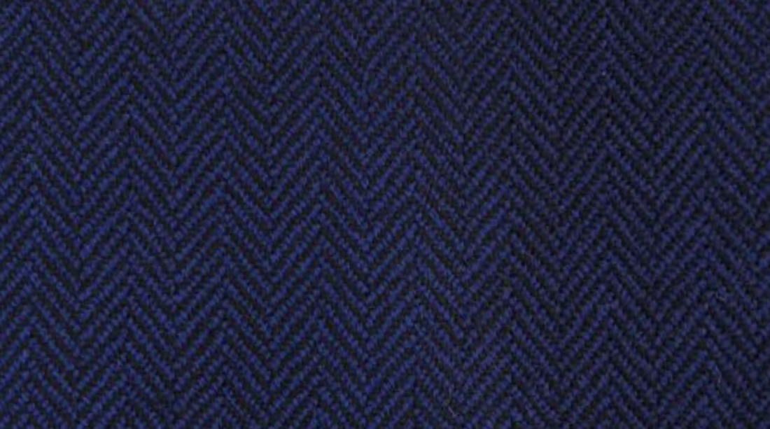 Huddersfield- Light Navy Herringbone