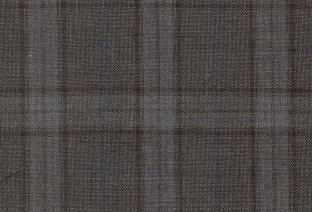 Loro Piana Super 150's- Ash Brown Check