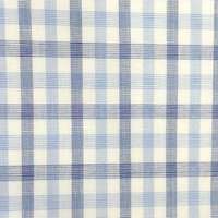 藍色配海軍藍色格紋